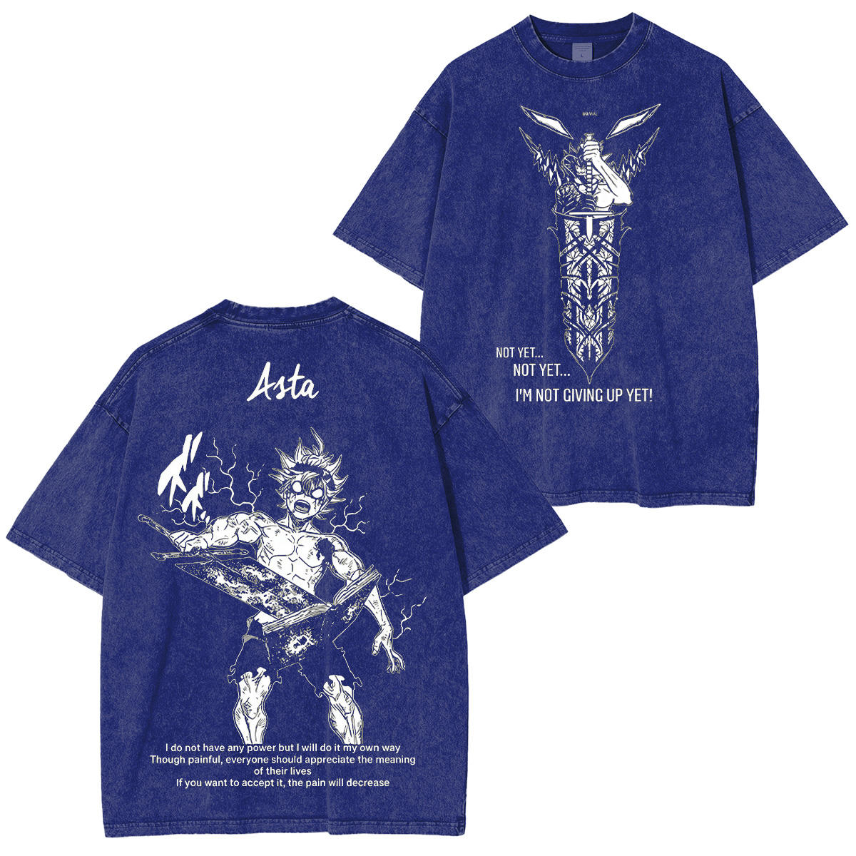 Asta Black Clover Washed T-shirt/Crewneck/Hoodie
