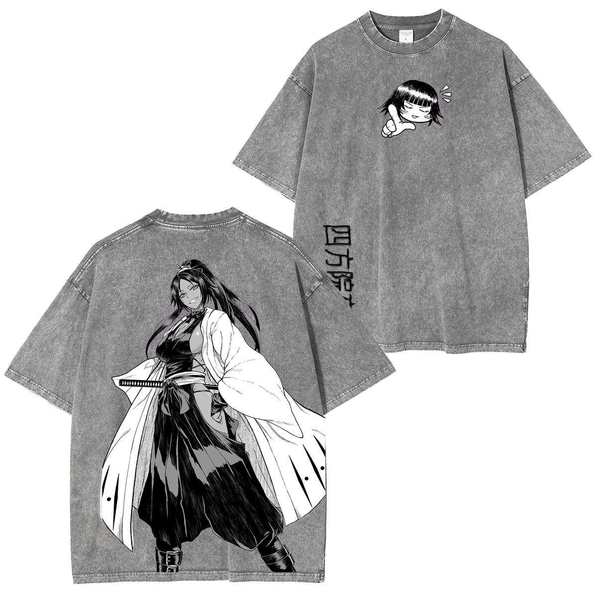 BLEACH Yoruichi Shihouin Anime Washed T-shirt/Crewneck