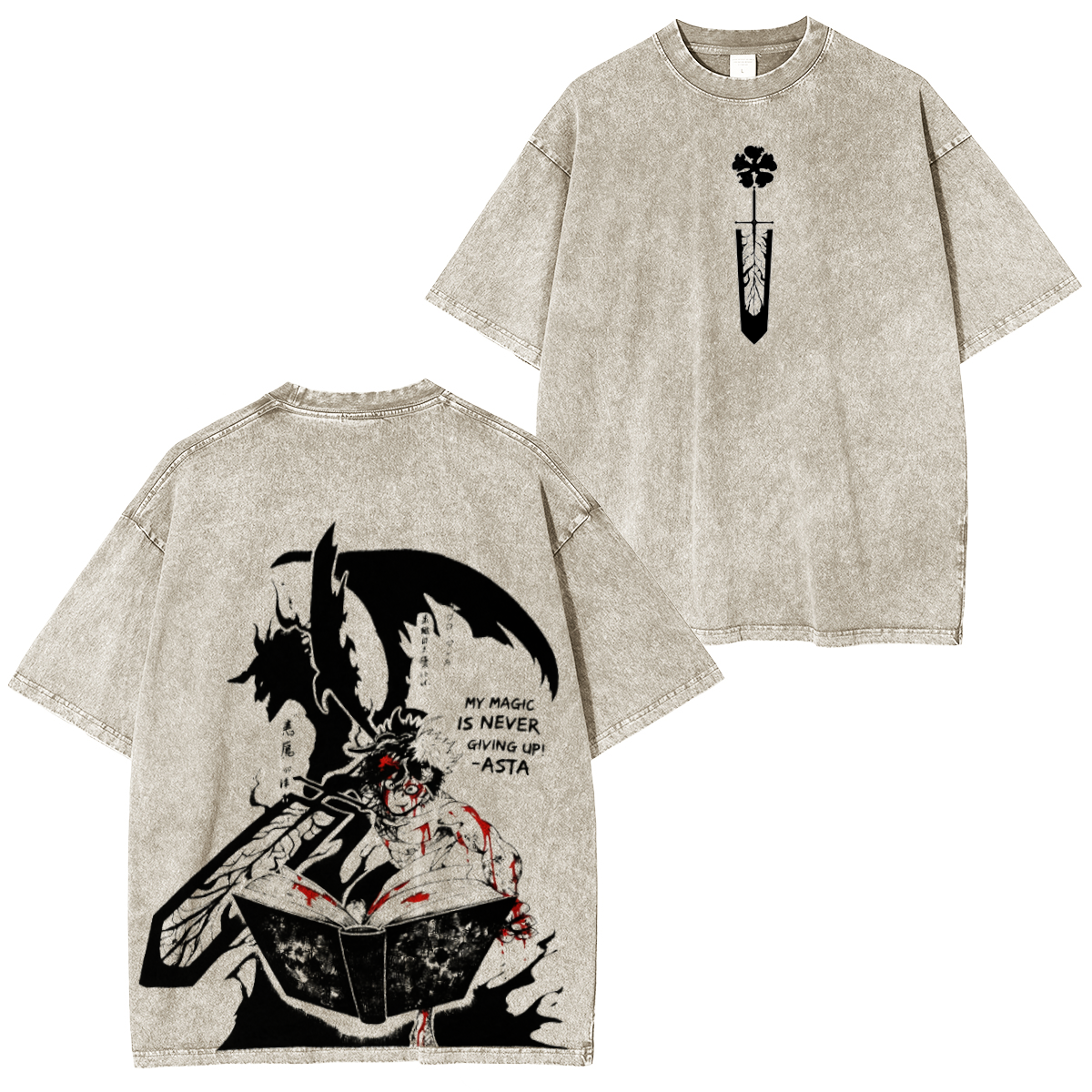 Black Clover Washed T-shirt/Crewneck/Hoodie