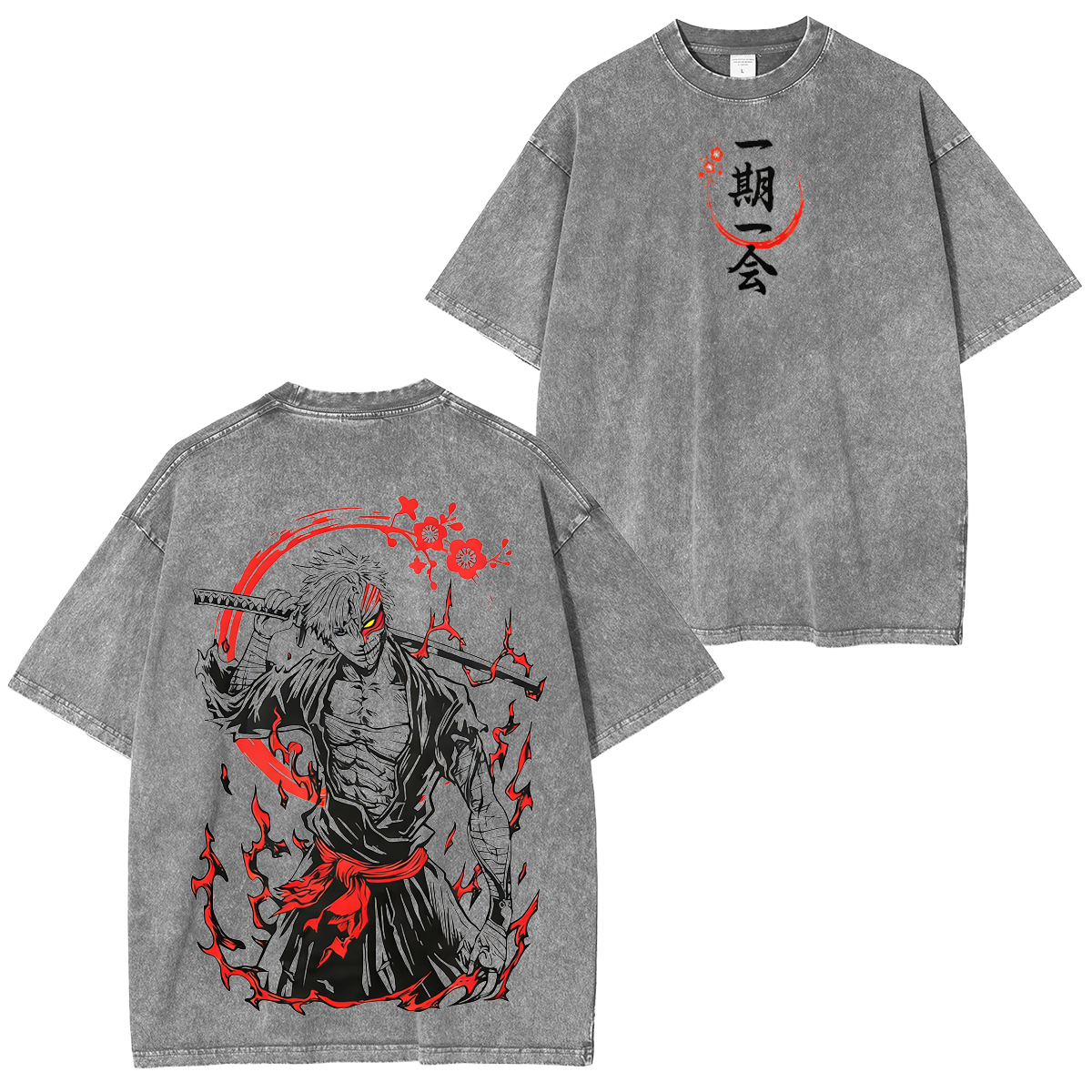 BLEACH Ichigo Kurosaki Bankai  Washed T-shirt/Crewneck/Hoodie