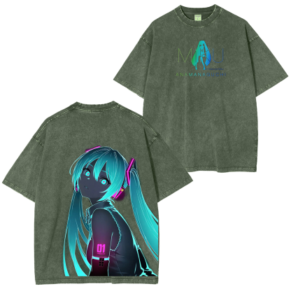 Hatsune Miku Vintage Washed T-shirt/Crewneck/Hoodie