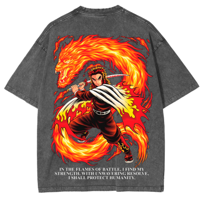 Rengoku X Discipline – Demon Slayer Oversize T-shirt