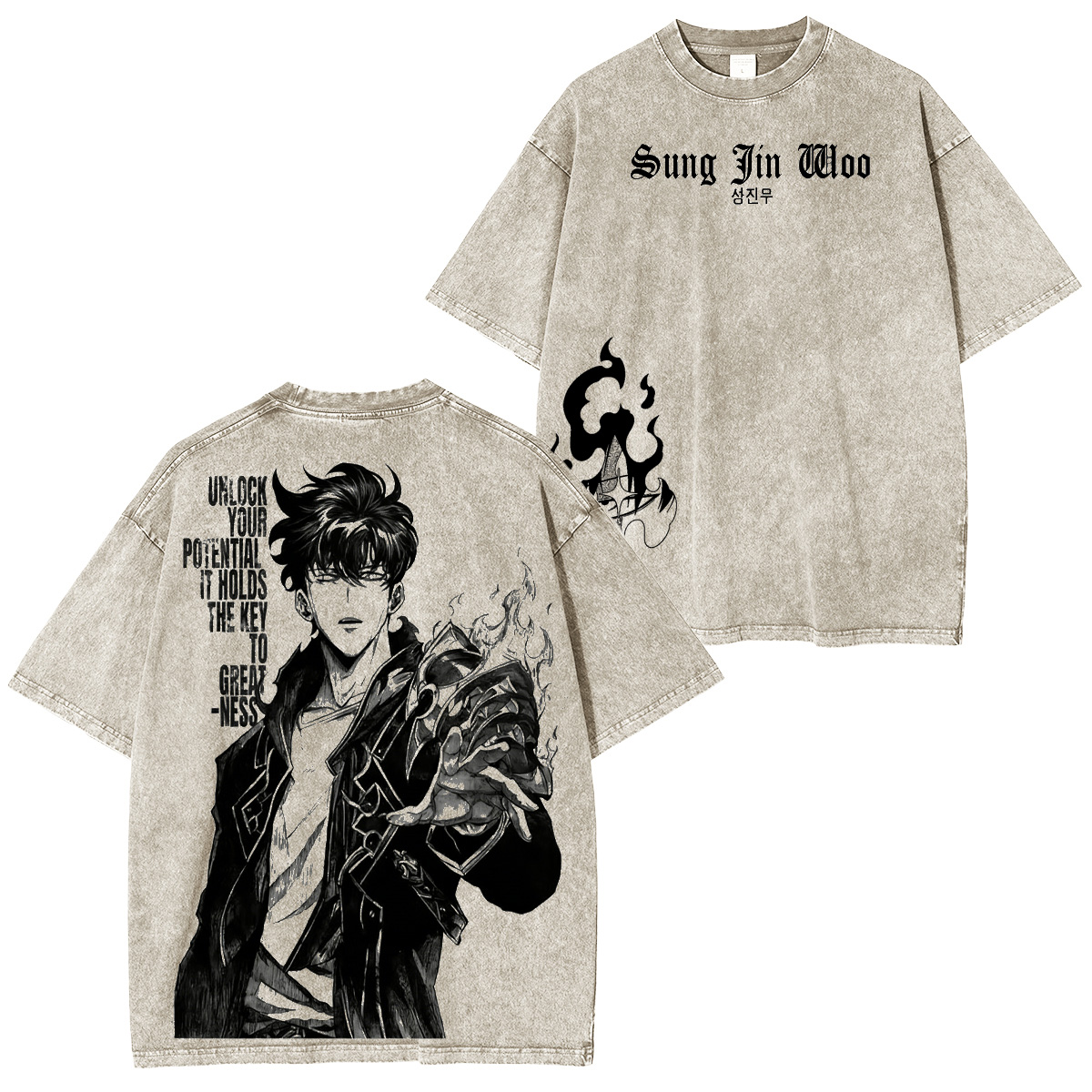 Sung Jin woo Solo Leveling Oversized T-shirt/Crewneck/Hoodie