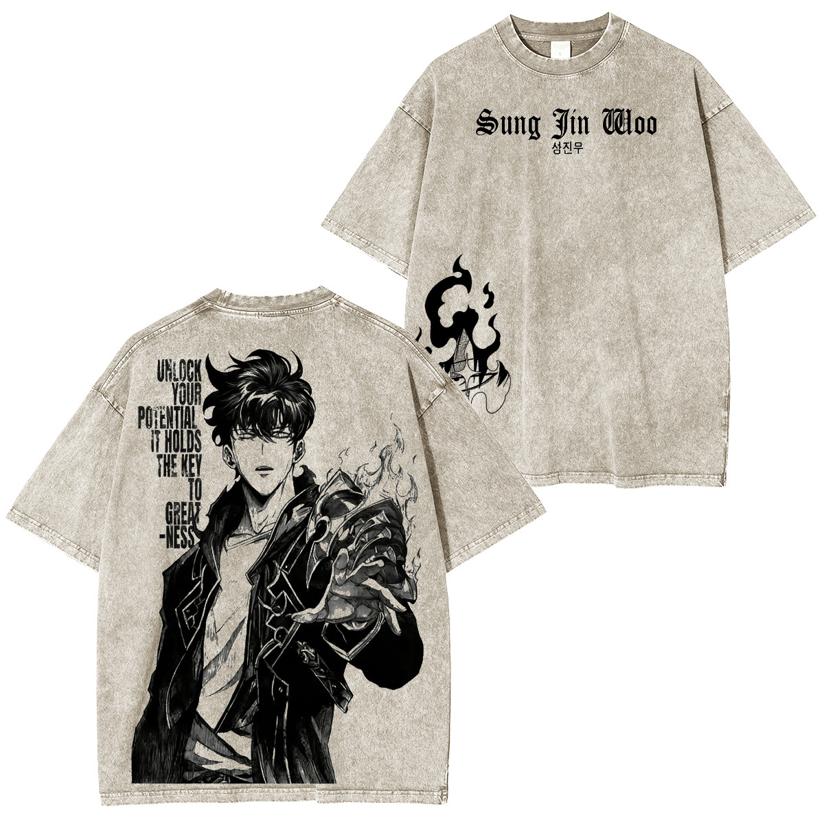 Sung Jin woo Solo Leveling Oversized T-shirt/Crewneck/Hoodie