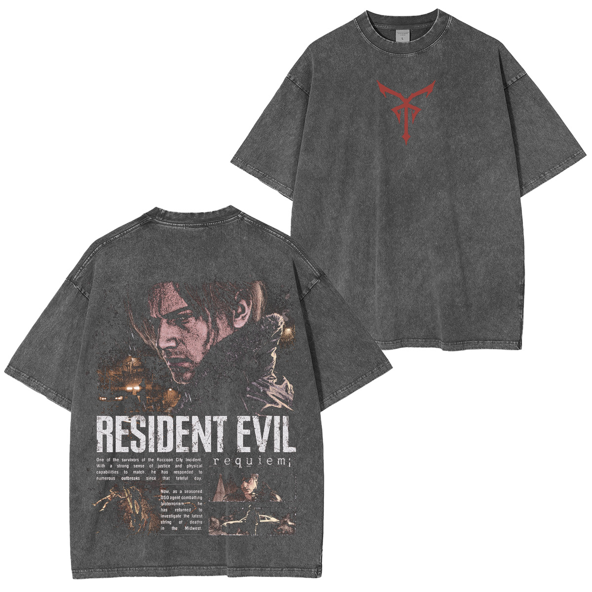 Resident Evil Requiem Washed T-shirt/Crewneck/Hoodie