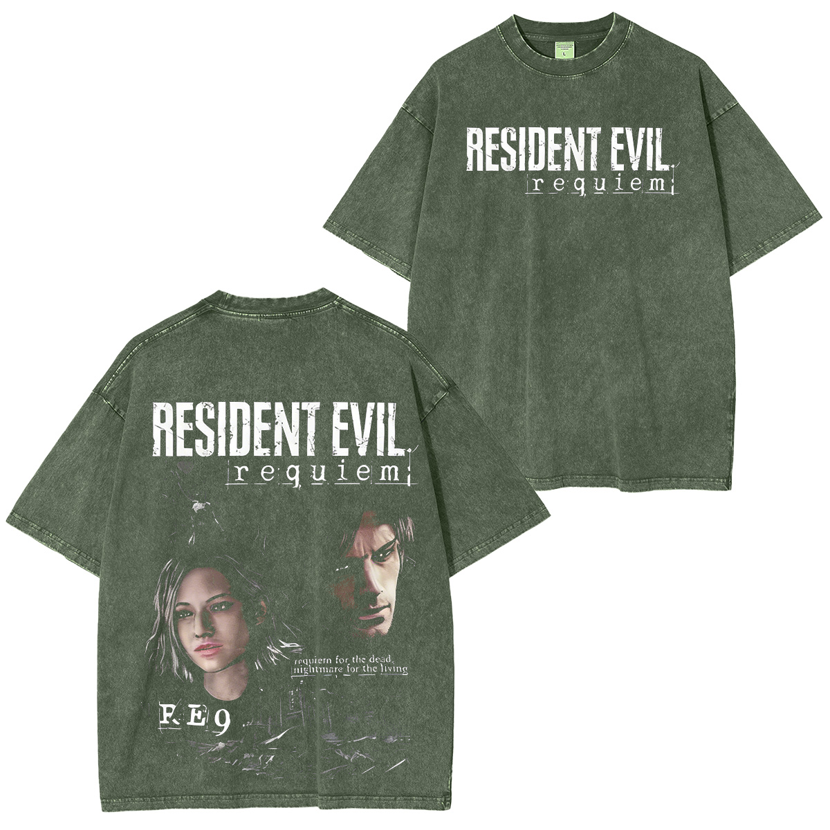 Resident Evil Requiem 9 Unisex Oversized T-shirt/Crewneck/Hoodie