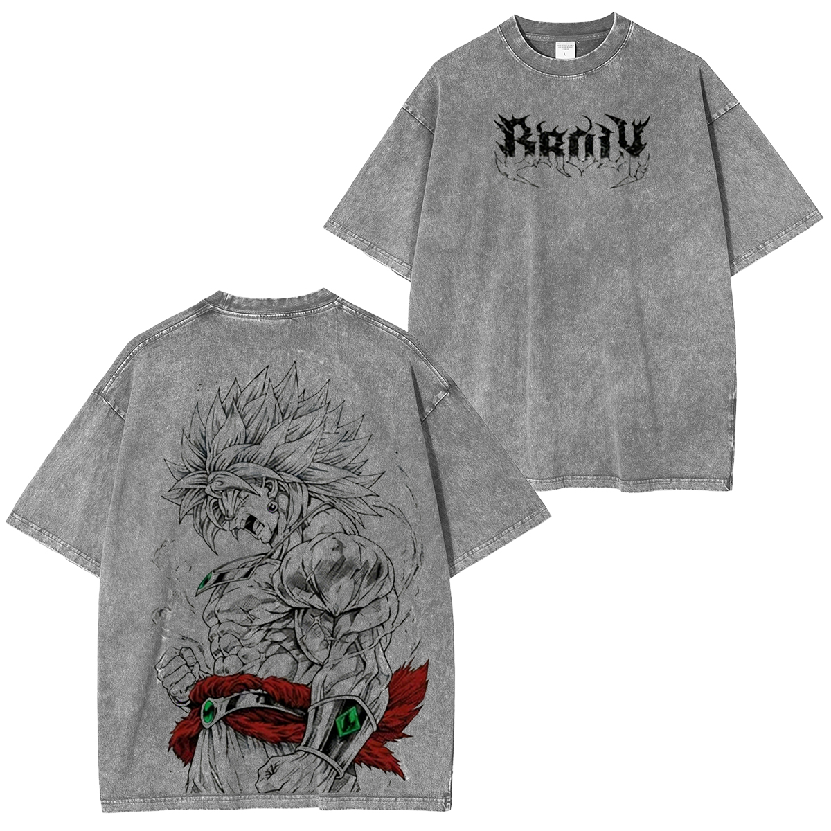 Dragon Ball Broly The Legendary DBZ  Vintage Unisex  Washed T-Shirt