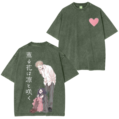 Kaoruko & Rintarou - The Fragrant Flower Blooms with Dignity Unisex  Washed T-Shirt/Hoodie/Pullover Sweatshirt