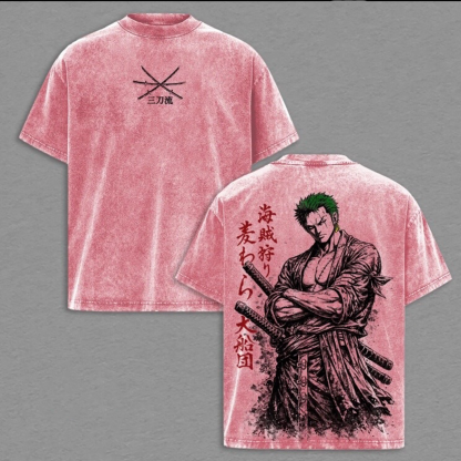 One Piece  Vintage Unisex  Washed T-Shirt