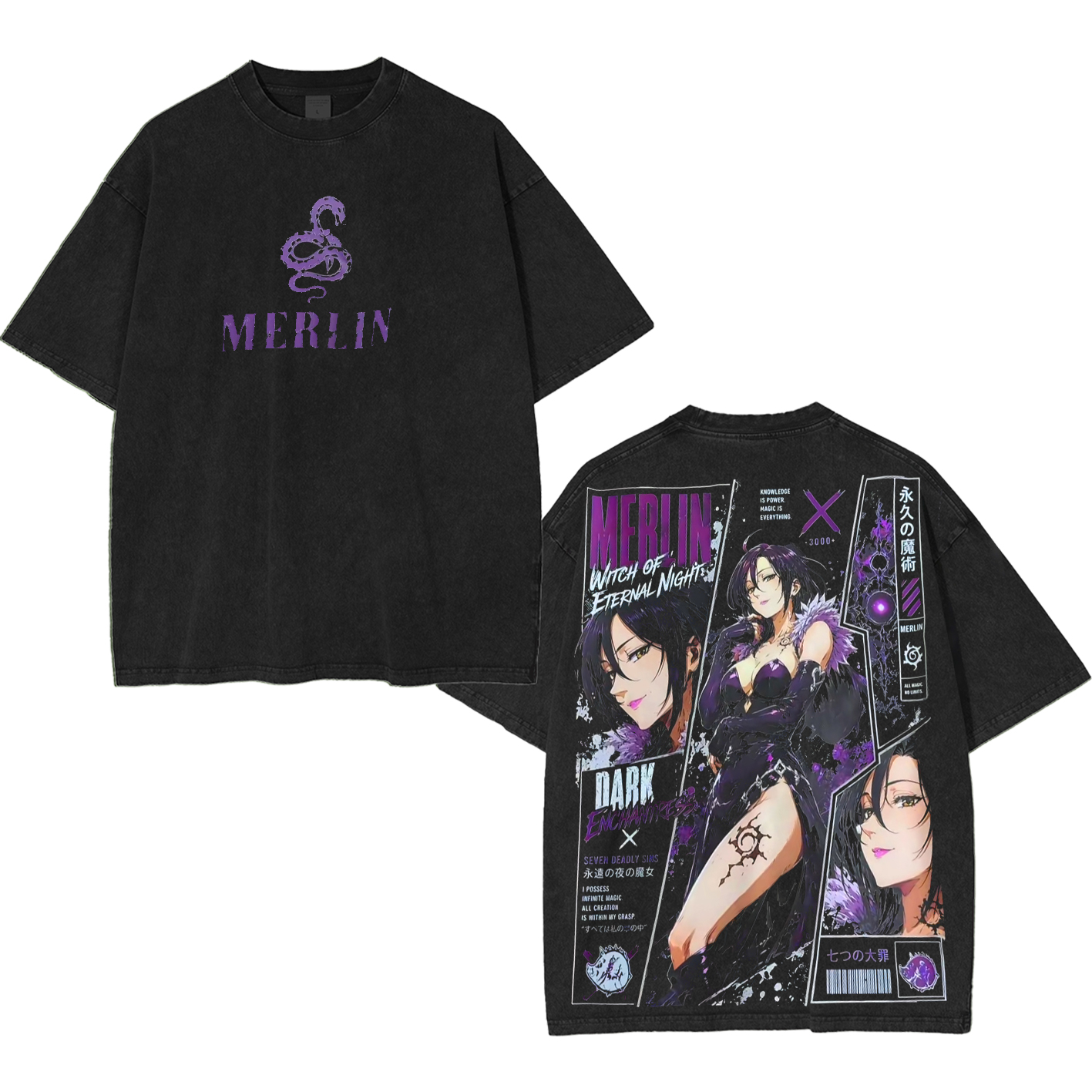 Merlin Unisex Washed T-shirt/Crewneck/Hoodie