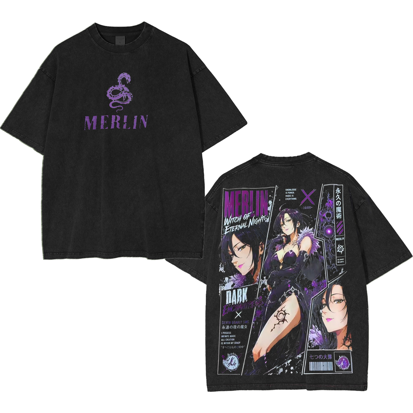 Merlin Unisex Washed T-shirt/Crewneck/Hoodie