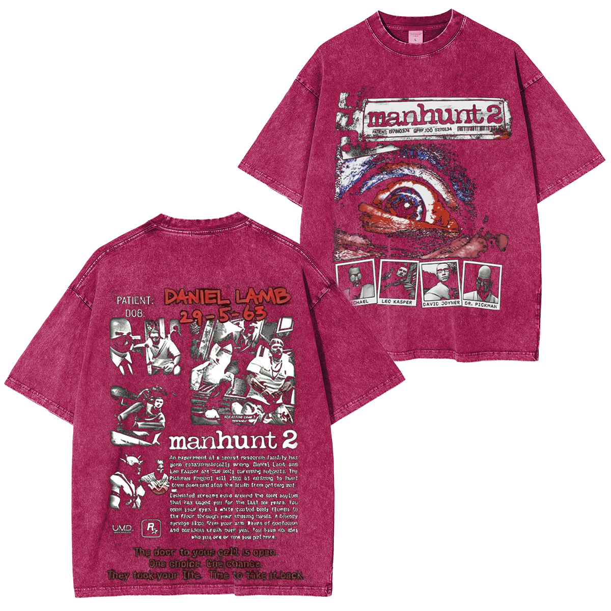 Manhunt 2 Unisex Washed T-Shirt