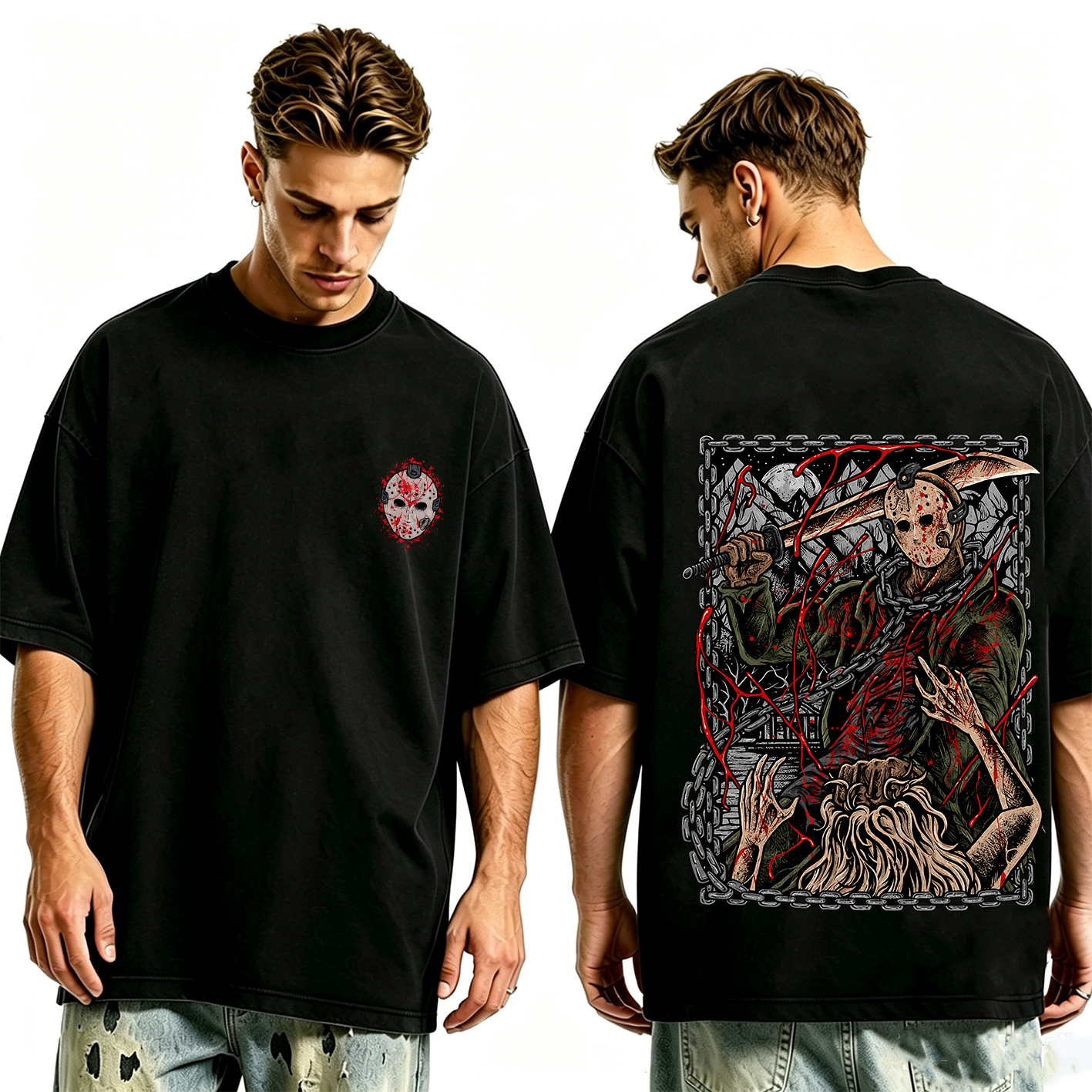 Jason Vorhees the Butcher of Crystal Lake Unisex T-shirt/Crewneck/Hoodie