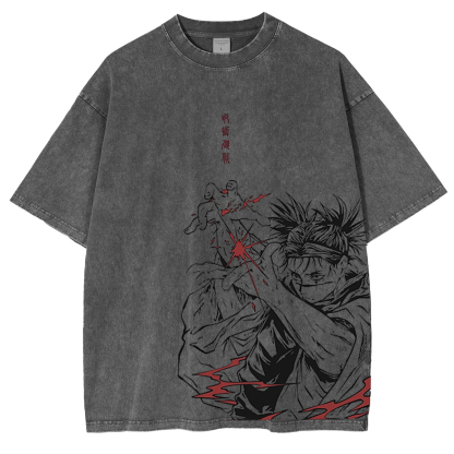 Choso Jujutsu Kaisen Anime Unisex Washed T-Shirt