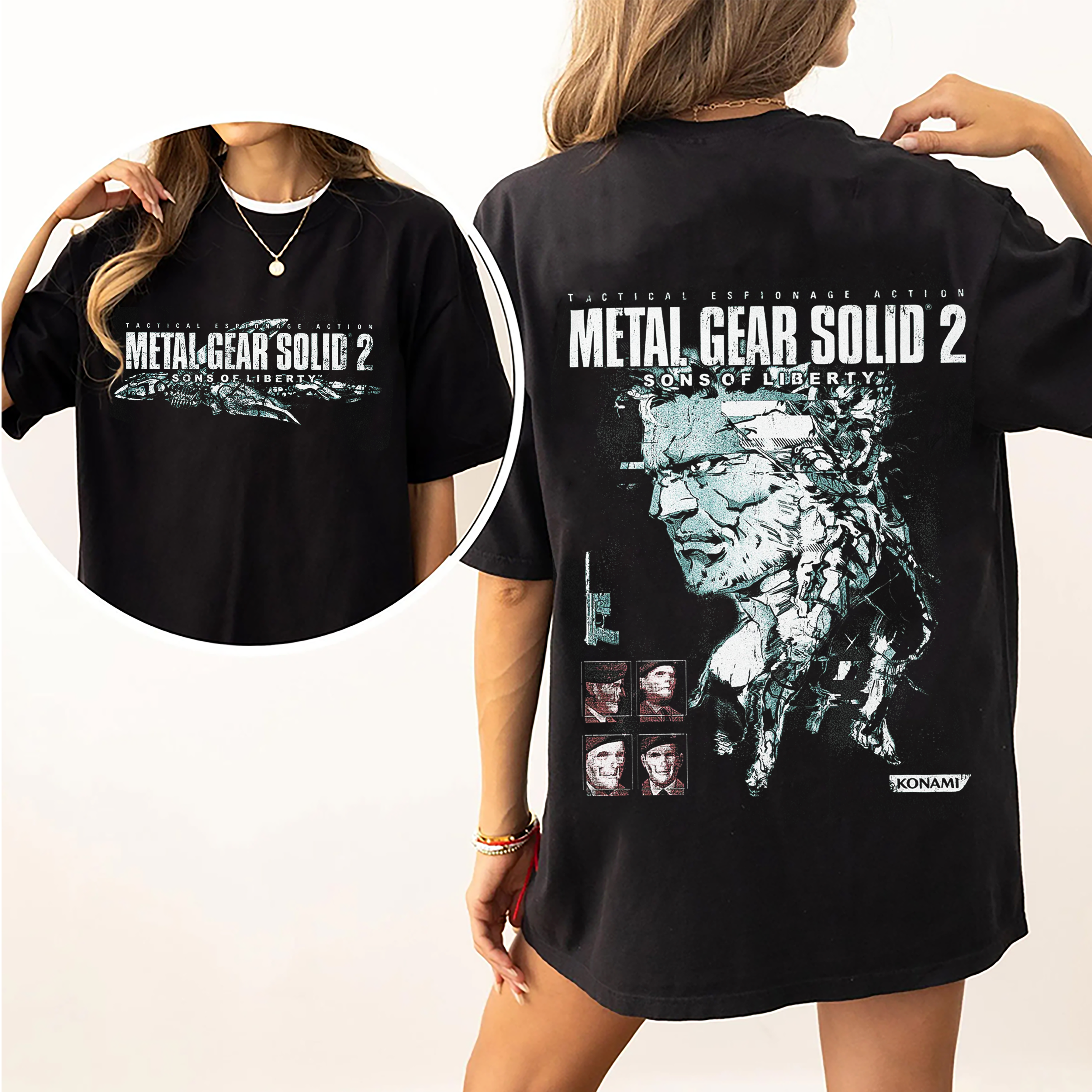 Metal Gear Solid 2 Washed T-shirt