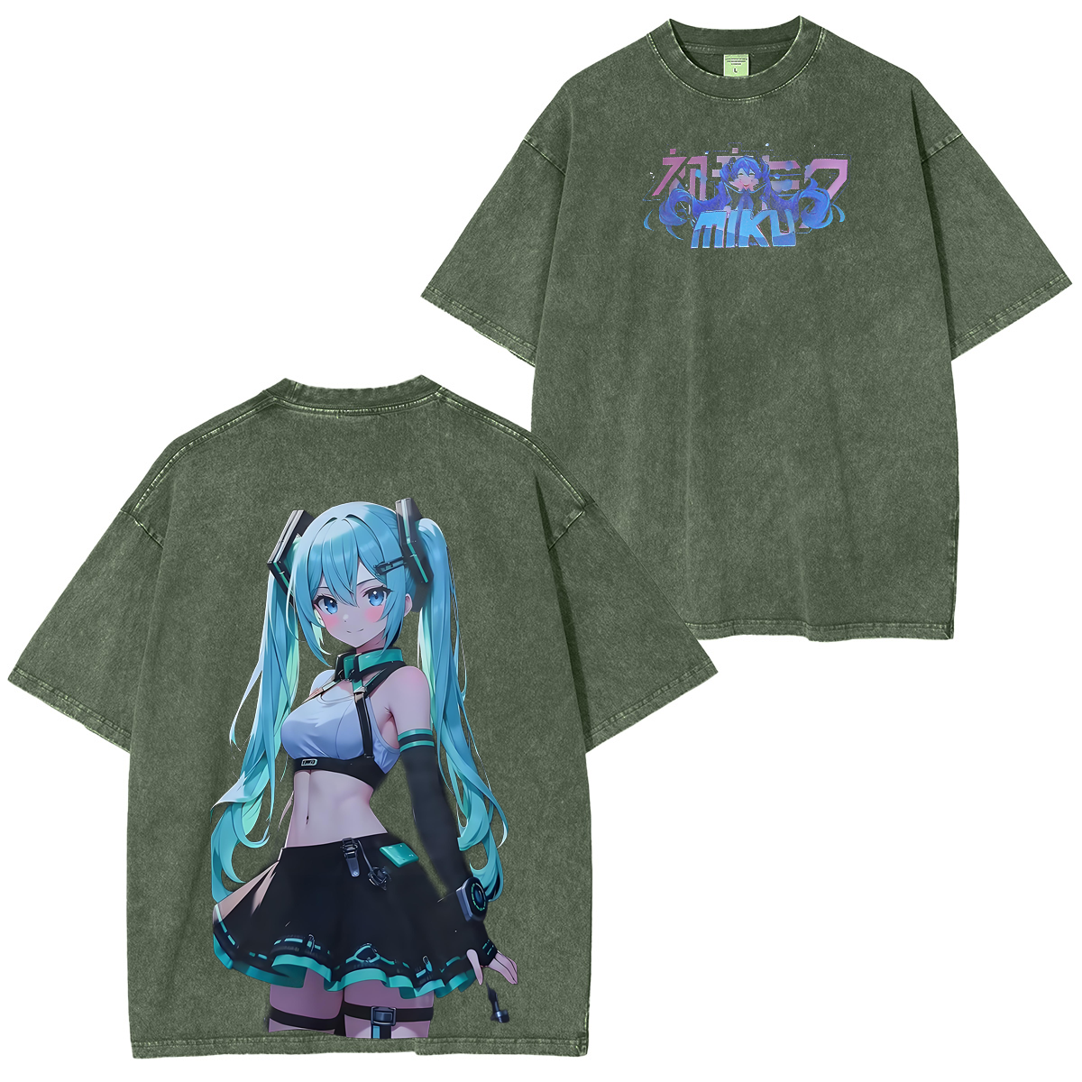Hatsune Miku Unisex Washed T-Shirt