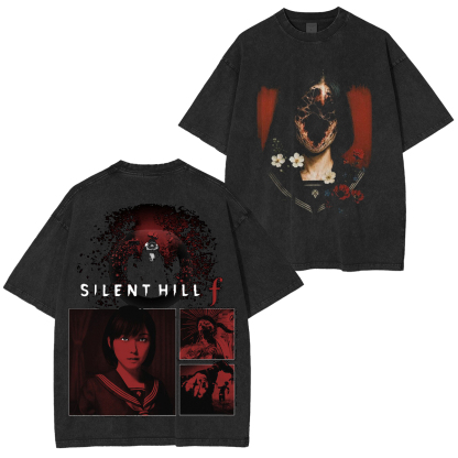 Silent Hill F Unisex Washed T-Shirt