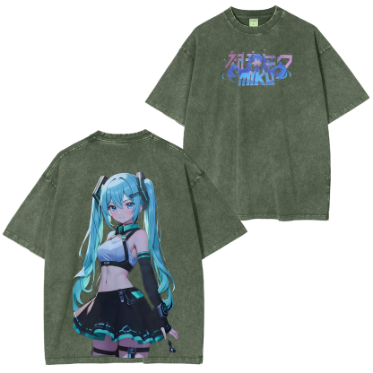 Hatsune Miku Unisex Washed T-Shirt