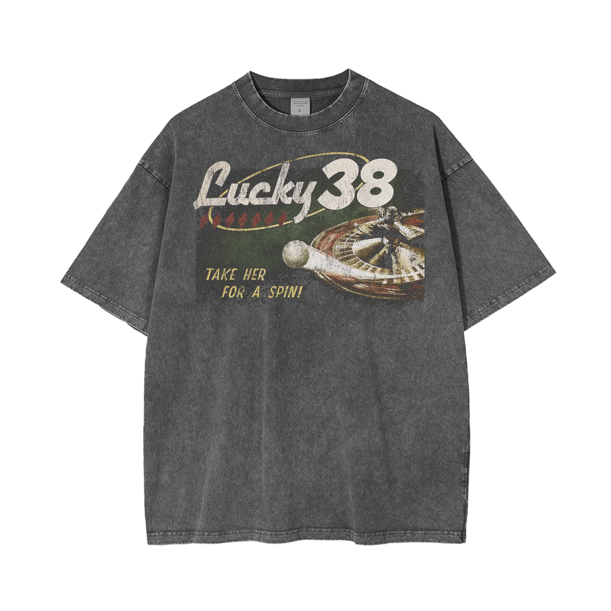 Lucky 38 Unisex Washed T-Shirt