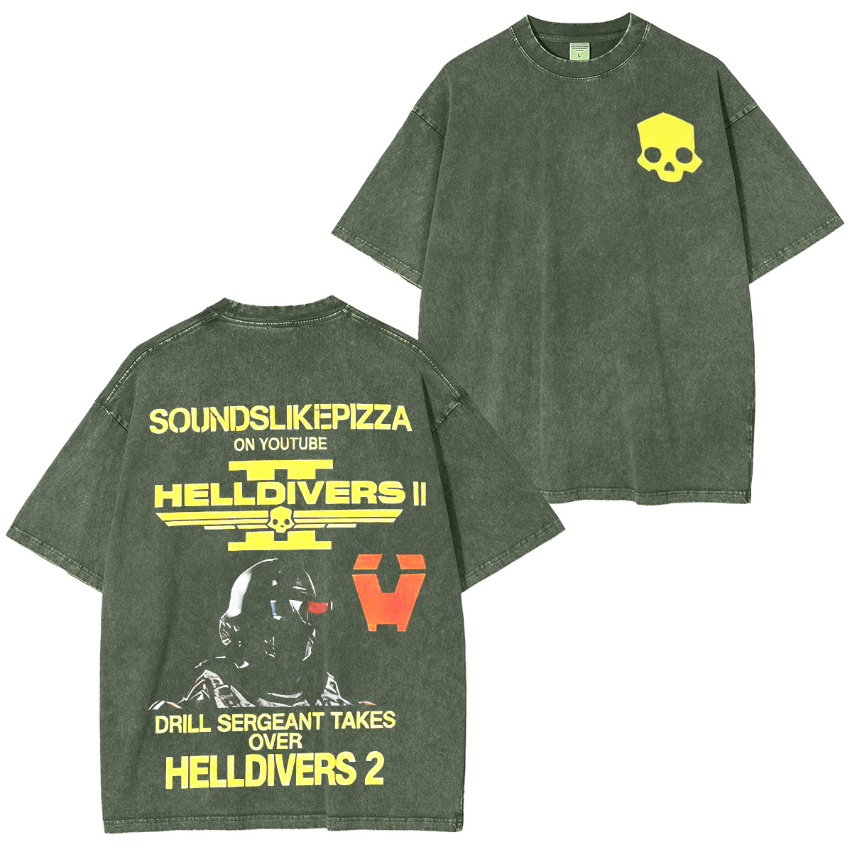 Helldivers 2 Unisex Washed T-Shirt