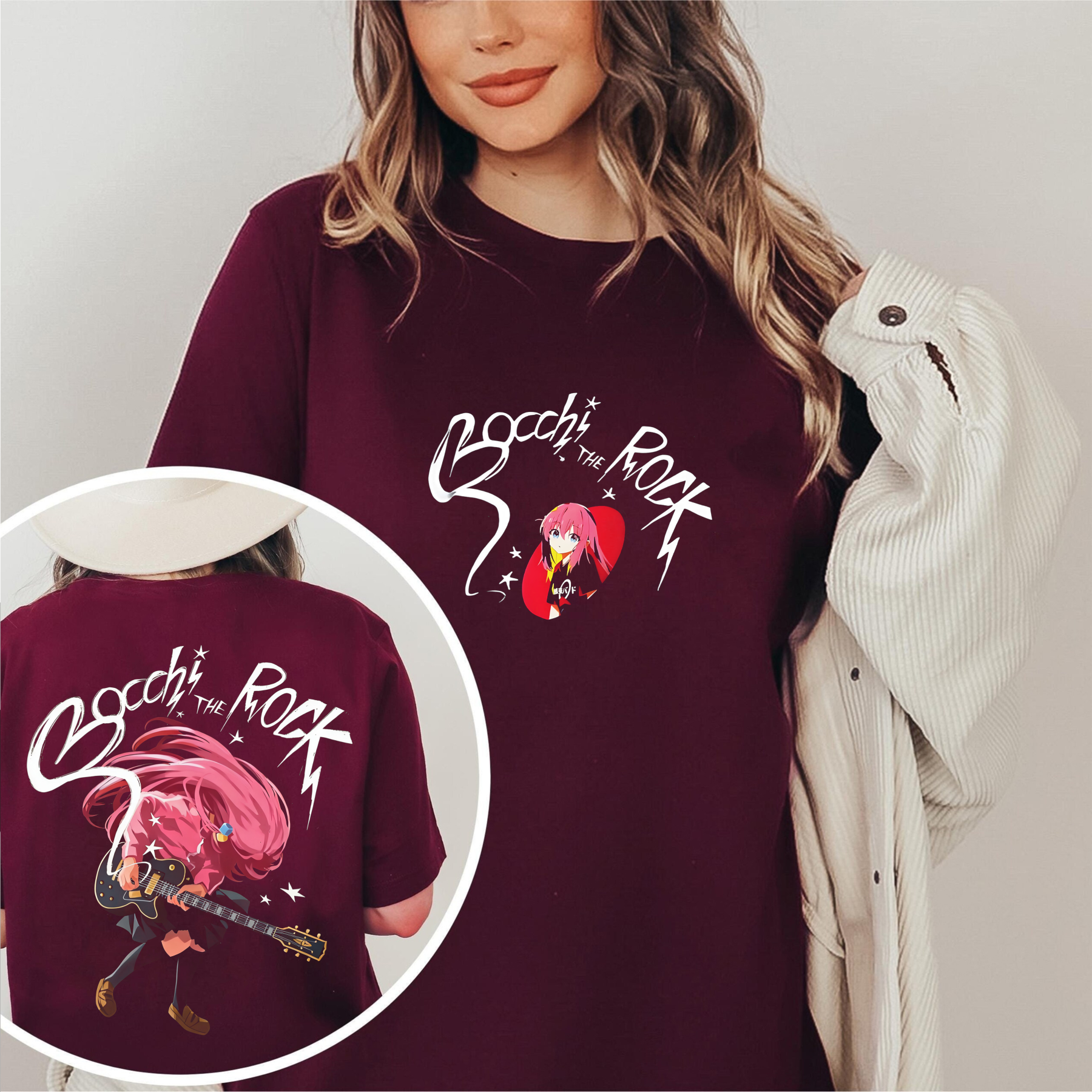 Bocchitherock Print T-Shirt