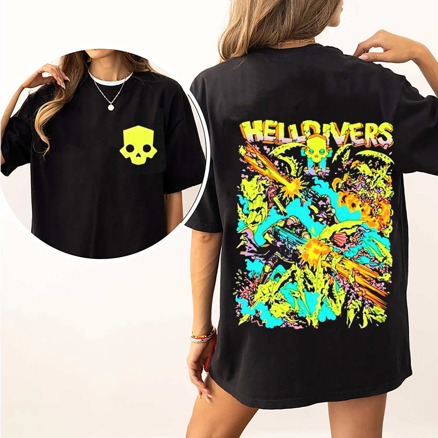 Helldivers 2 Vintage Unisex Washed T-Shirt