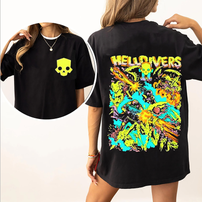 Helldivers 2 Vintage Unisex Washed T-Shirt