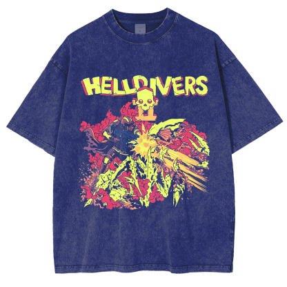 Helldivers Washed T-Shirt