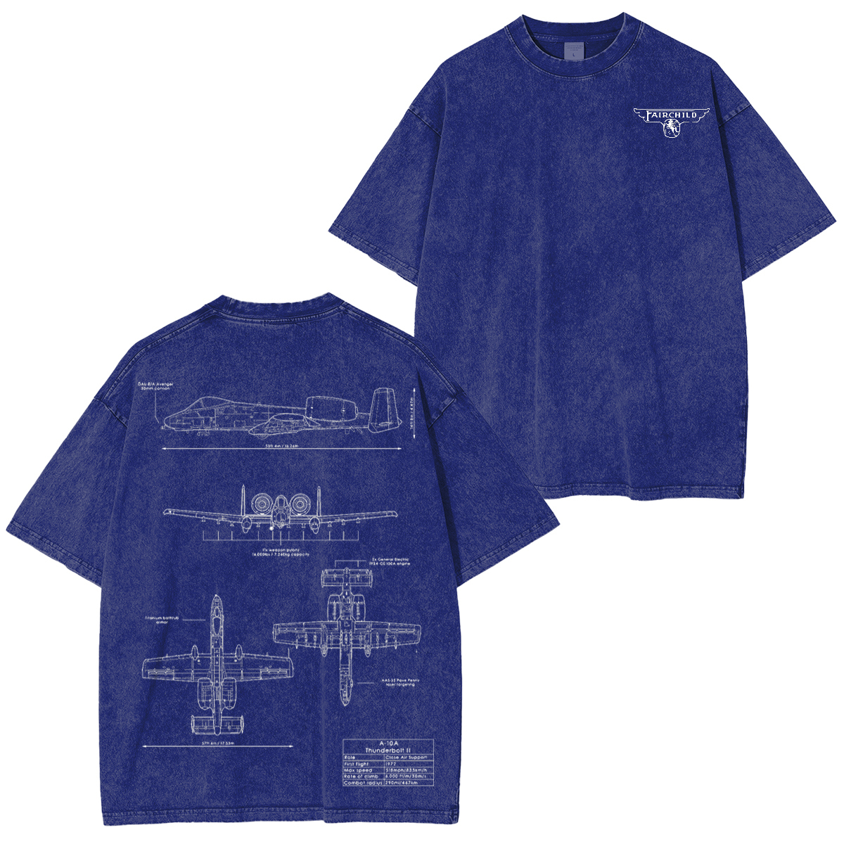 Fairchild-Republic A-10 Thunderbolt II Washed T-shirt/Crewneck/Hoodie