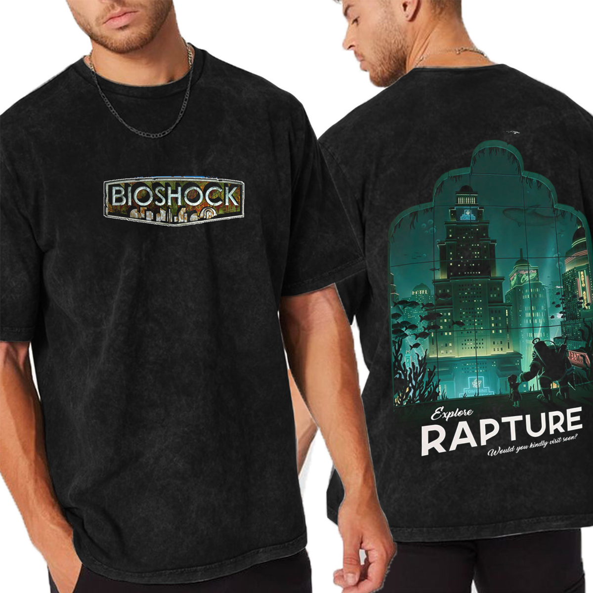 Bioshock Vintage Washed T-shirt/Crewneck/Hoodie