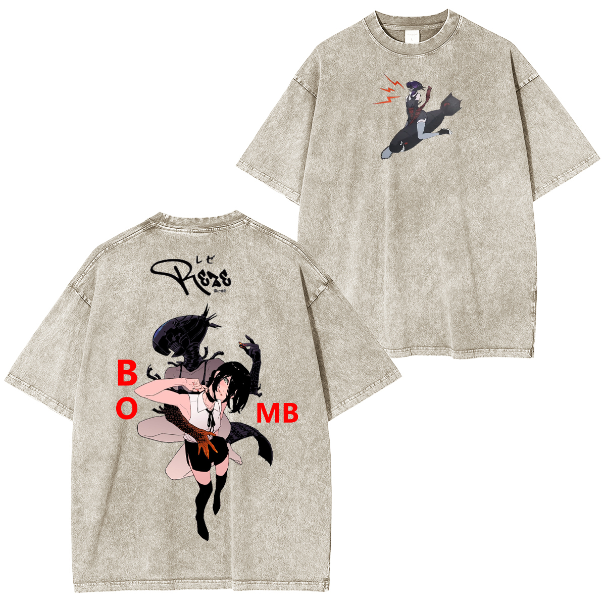 Chainsaw Man Vintage Washed T-shirt/Crewneck/Hoodie