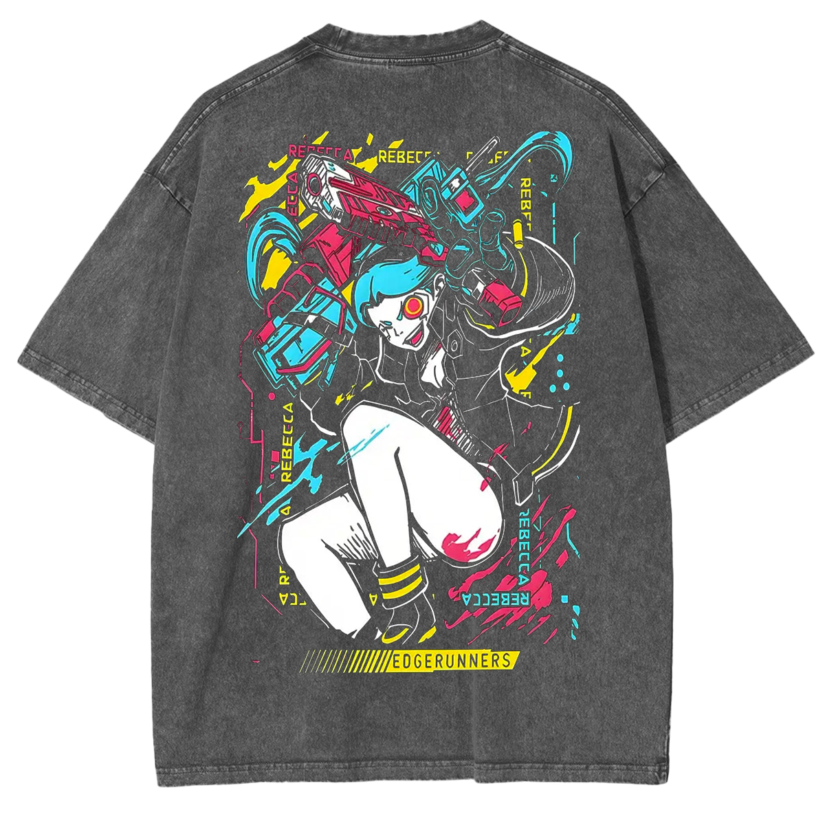 Rebeca Printed Unisex Washed T-Shirt