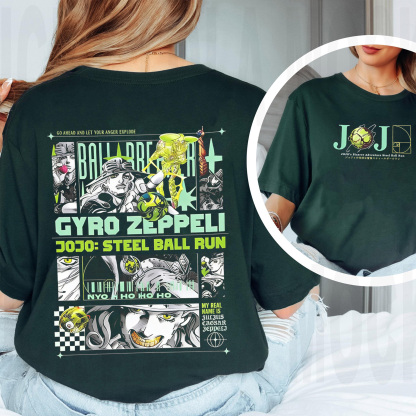 Steel Ball Run - Episode 1: Gyro Zeppeli Unisex Shirts/Crewneck/Hoodie