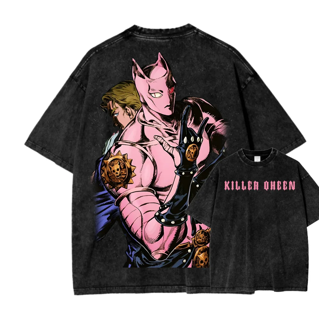 Jojo's Bizarre Adventure Unisex Fit Washed T-Shirt 2505008426