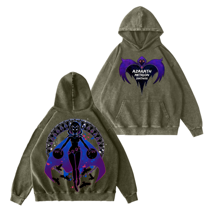 Raven Teen Titans Washed T-shirt/Crewneck/Hoodie