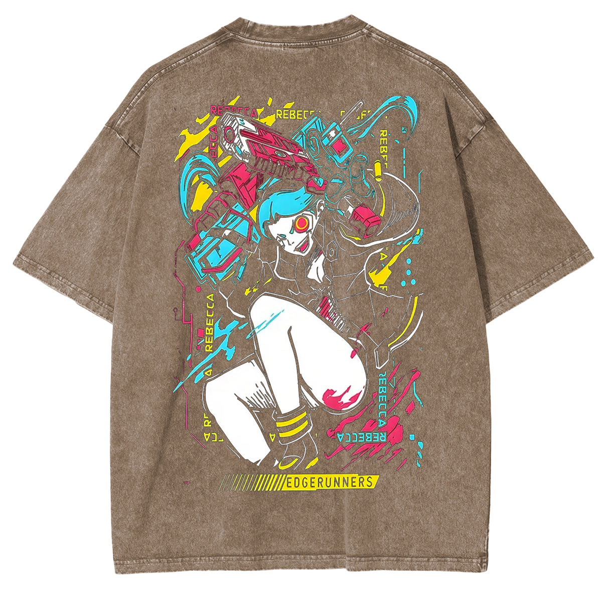 Rebeca Printed Unisex Washed T-Shirt