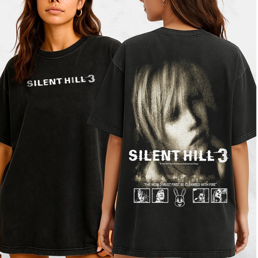 silenthill3 Retro Washed T-Shirt