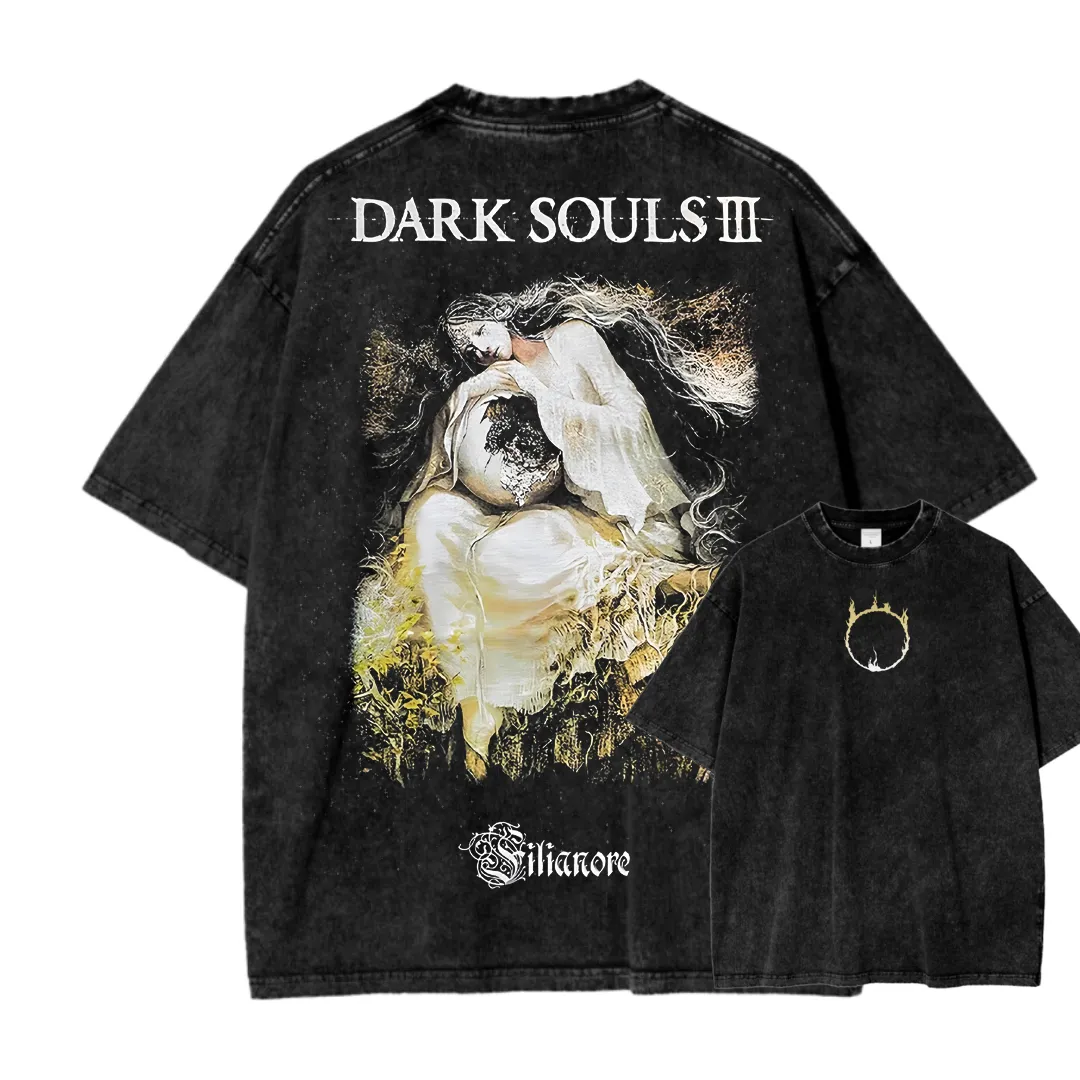 DARK SOULS Unisex Fit Washed T-Shirt 2502011115