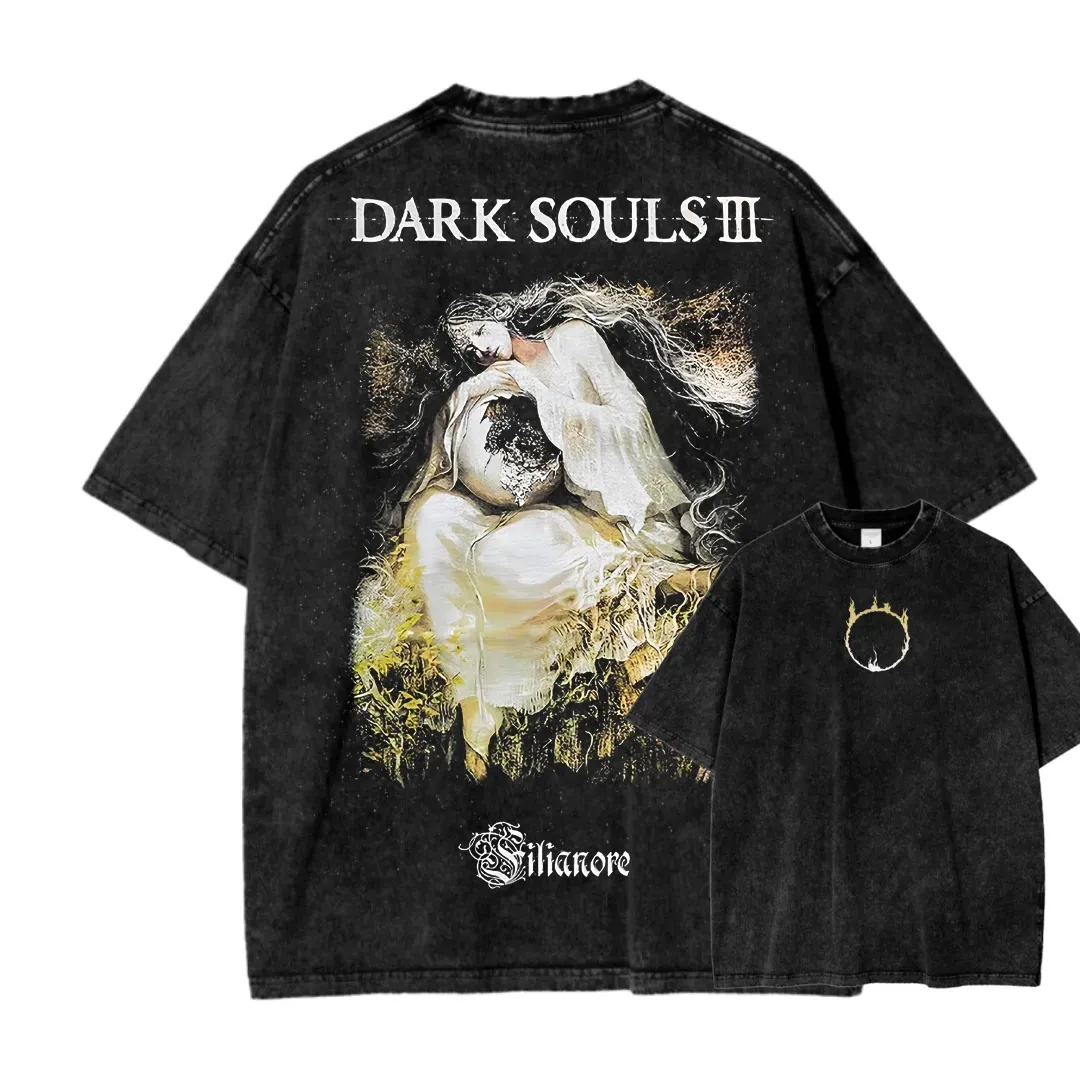 DARK SOULS Unisex Fit Washed T-Shirt 2502011115