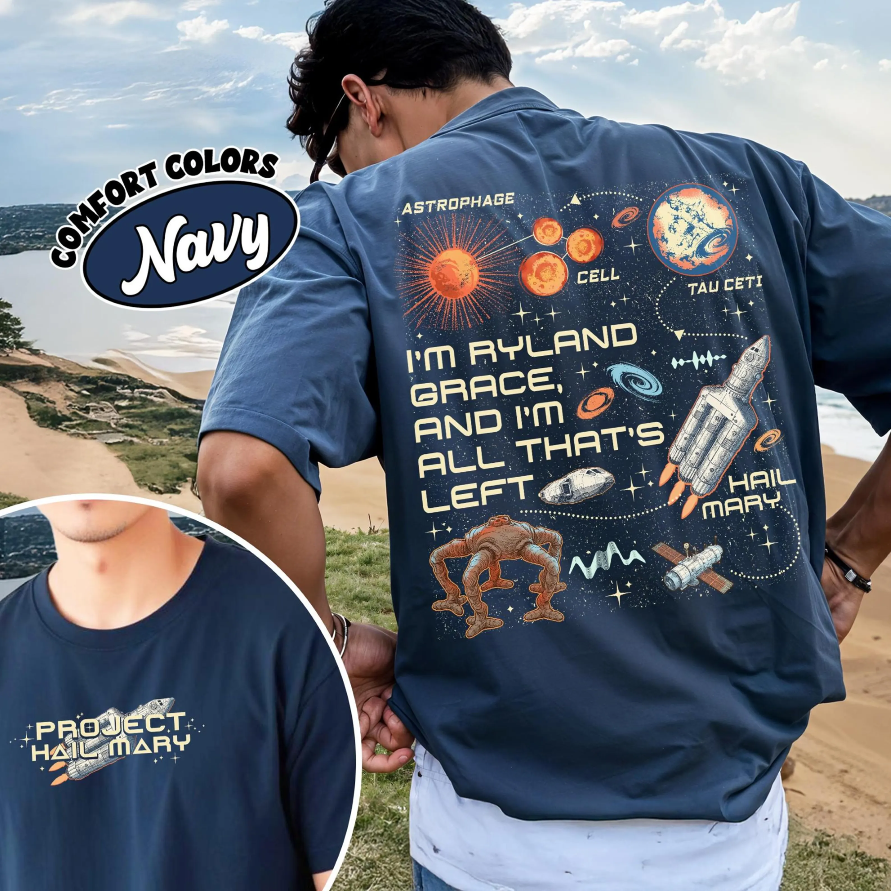 Project Hail Mary,Rocky and Ryland Grace Graphic  Inspired Unisex T-shirt/Crewneck/Hoodie