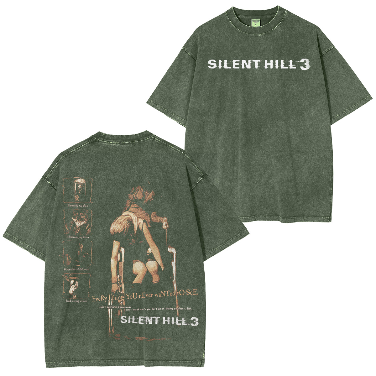 silenthill3 Retro Washed T-Shirt