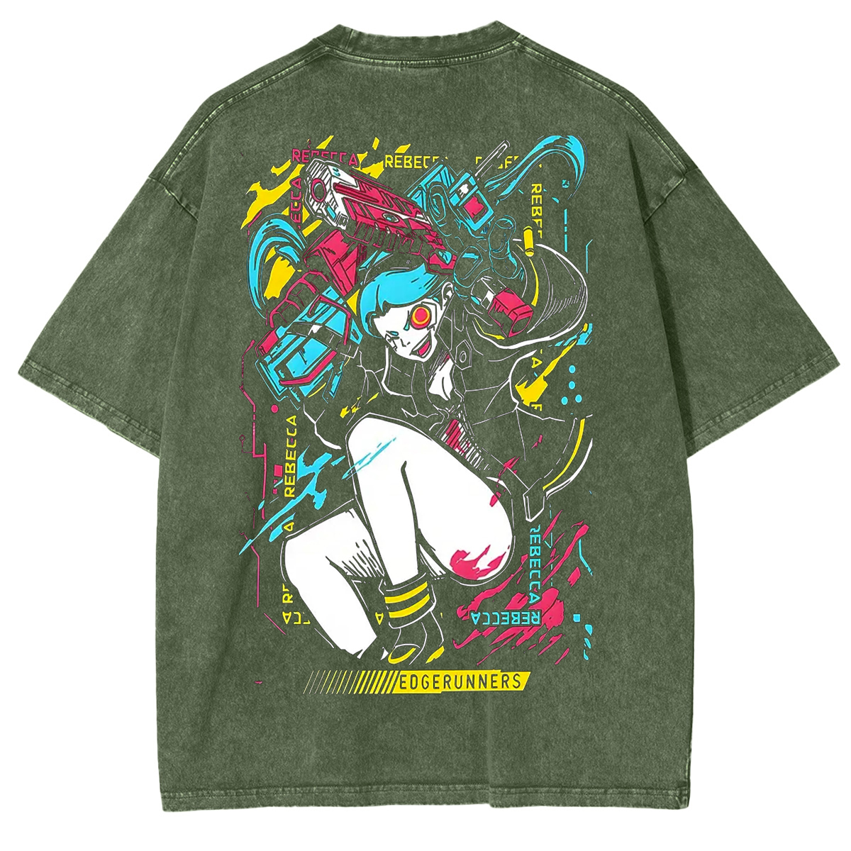 Rebeca Printed Unisex Washed T-Shirt