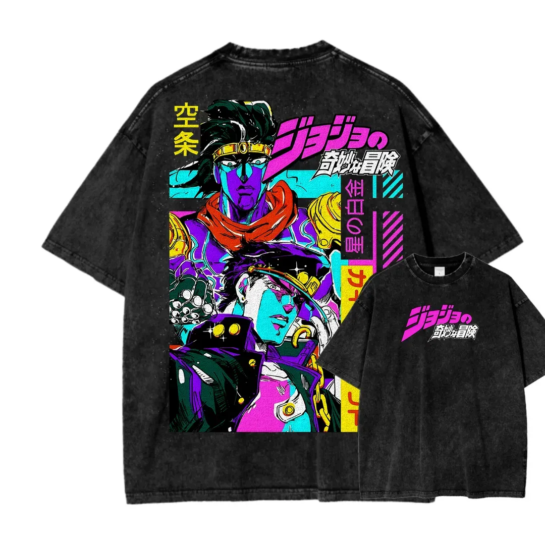 Jojo's Bizarre Adventure Unisex Fit Washed T-Shirt 2503003241