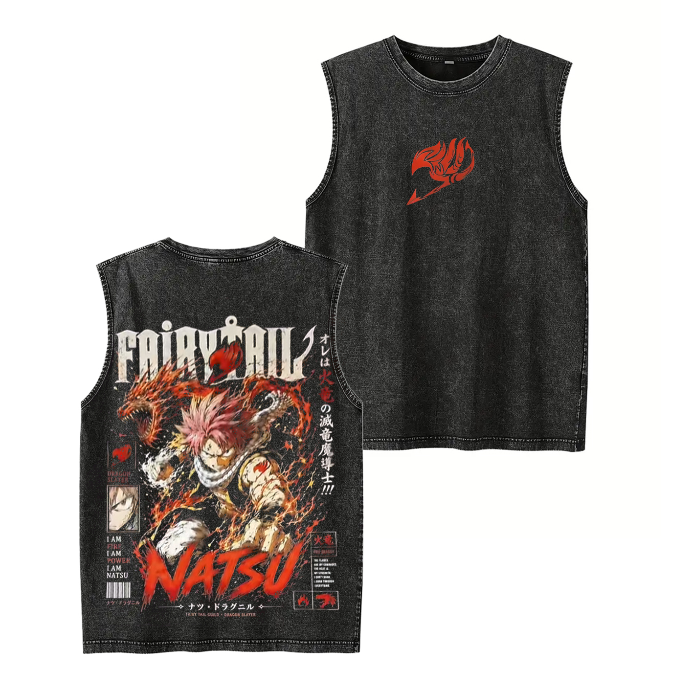 Natsu DragoSlayer Unisex  Washed T-Shirt
