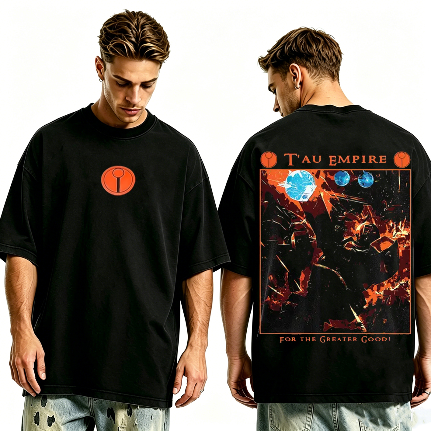T’au Empire X Warhammer 40K vintage Unisex Washed Unisex Washed T-shirt/Crewneck/Hoodie
