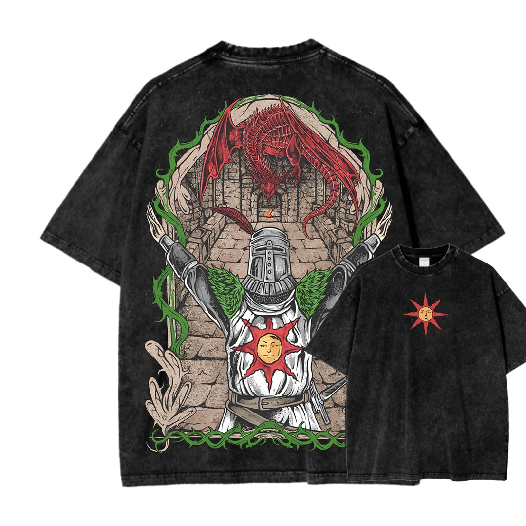 Dark Souls Unisex Fit Washed T-Shirt 2506018907