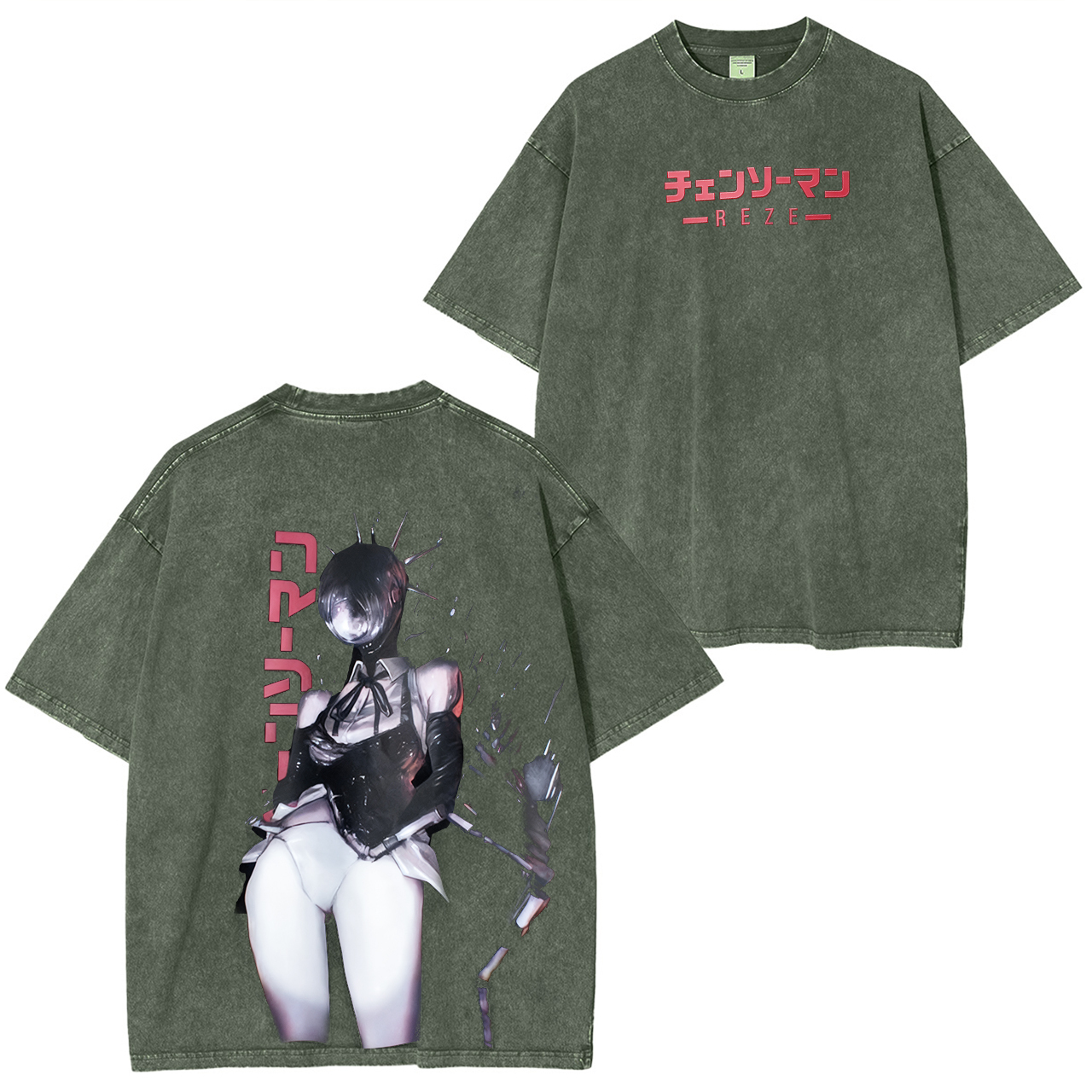 chainsawman Vintage Oversized T-shirt/Crewneck/Hoodie