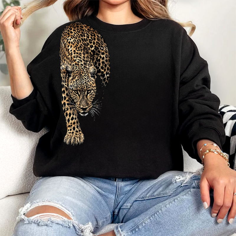 Black Leopard Oversized T-shirt/Crewneck/Hoodie