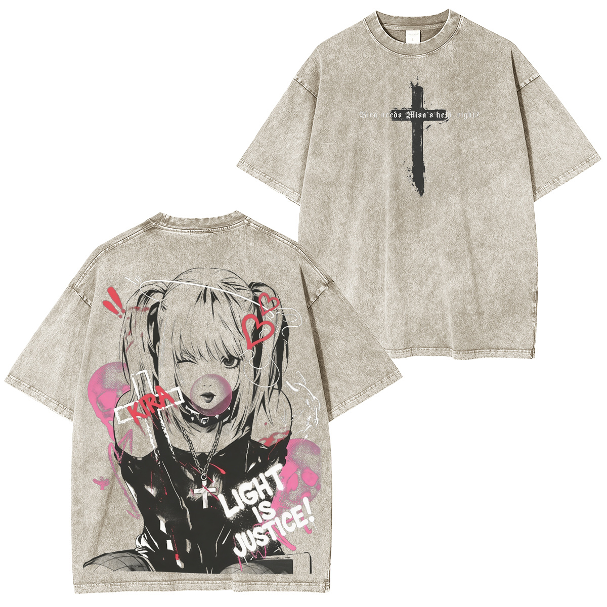 Misa Amane Death Note Washed T-shirt/Crewneck/Hoodie
