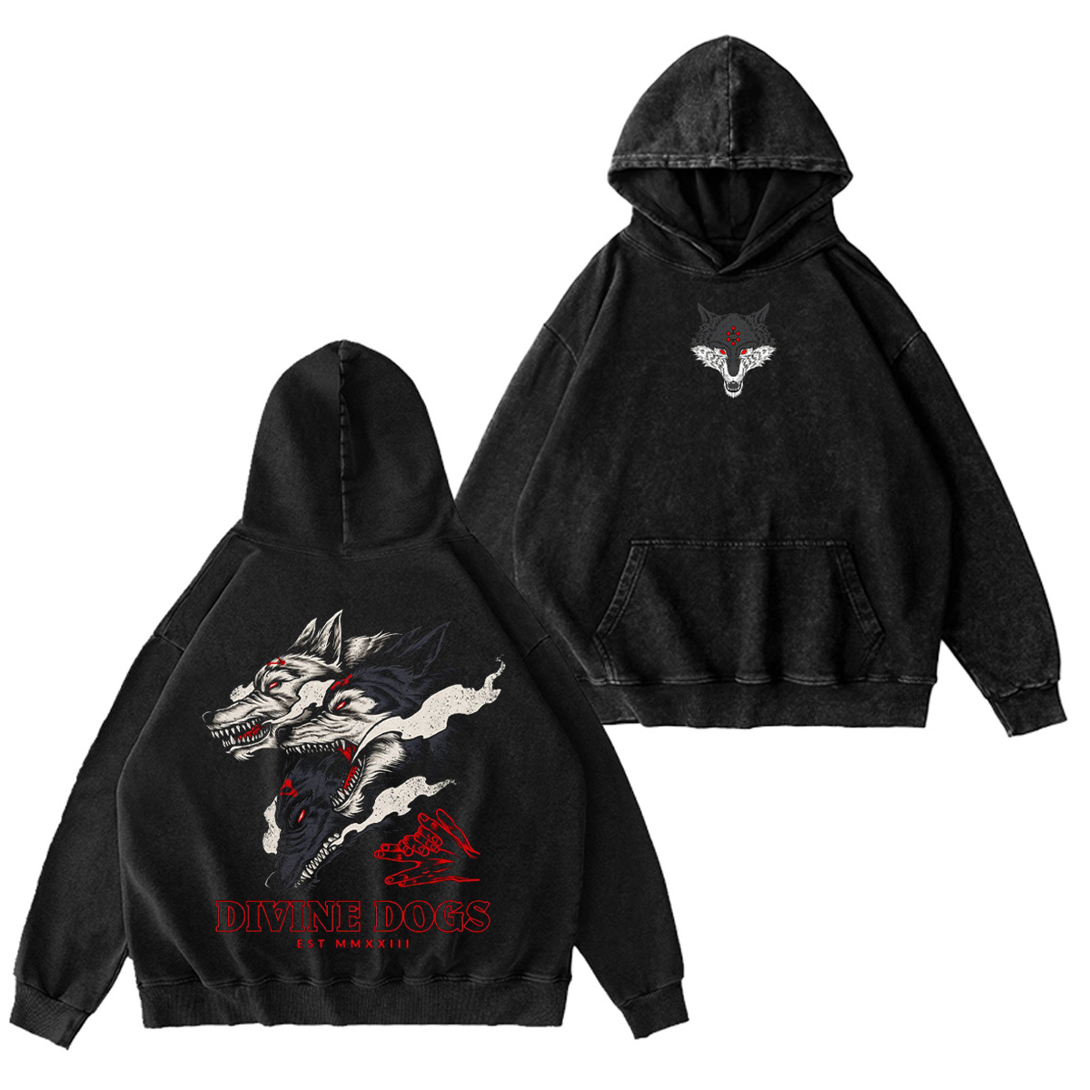 Divine Dogs Jujutsu Kaisen Oversized T-shirt/Crewneck/Hoodie